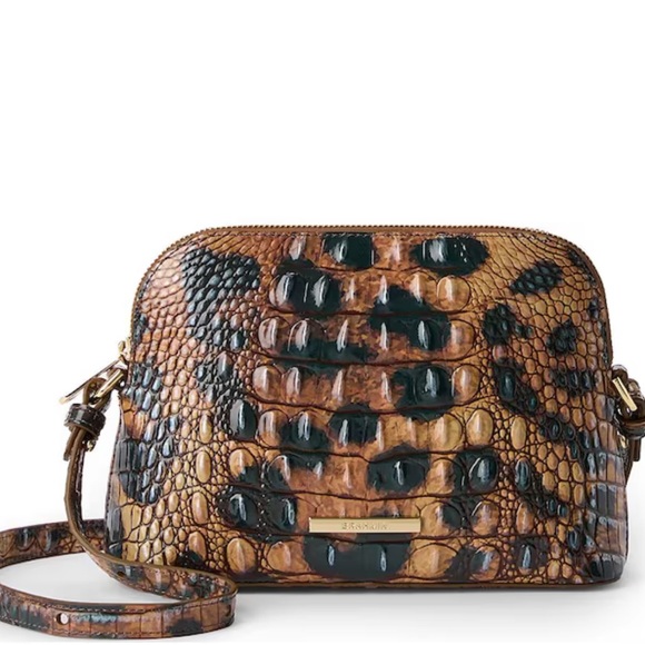 Brahmin Melbourne Collection Golden Lynx Amal Crossbody Bag - Picture 11 of 11